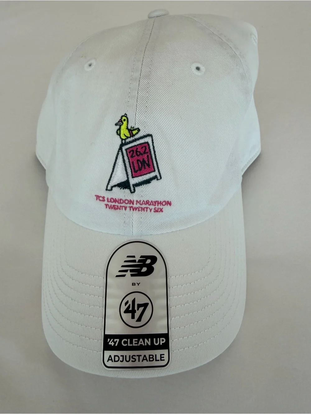 London Marathon 2026 New Balance white baseball cap official merchandise